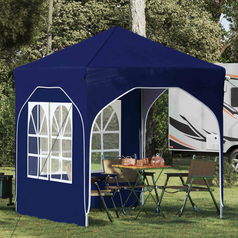 Pop-up partytent 192 x 192 x 245 cm Blauw 1