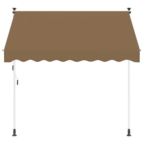 Handmatig uitschuifbare luifel Beige 250 cm 2