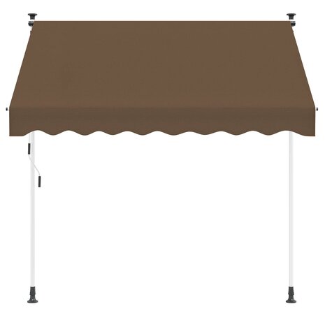 Handmatig uitschuifbare luifel Taupe 250 cm 2