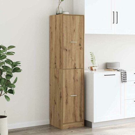 Apothekerskast 40x41x174,5 cm bewerkt hout artisanaal eiken 1