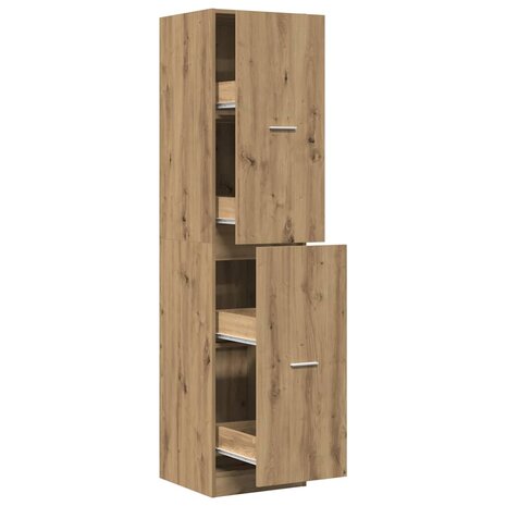 Apothekerskast 40x41x174,5 cm bewerkt hout artisanaal eiken 2