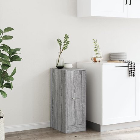 Apothekerskast 30x41x77,5 cm bewerkt hout grijs sonoma eiken 3