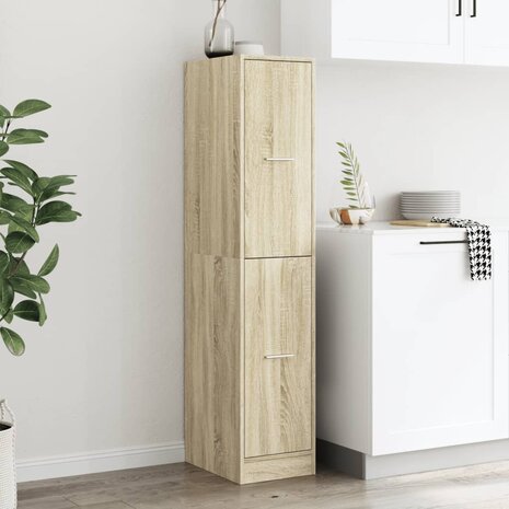 Apothekerskast Sonoma eiken 30x41x144,5 cm bewerkt hout 3