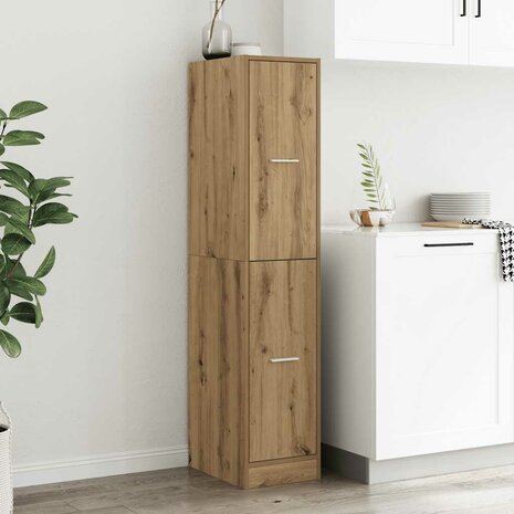 Apothekerskast Artisian Oak 30x41x144,5 cm bewerkt hout 1