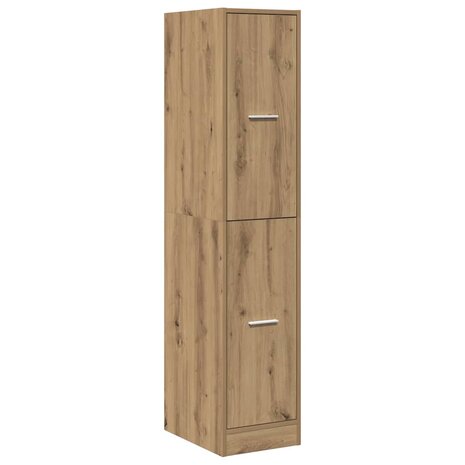 Apothekerskast Artisian Oak 30x41x144,5 cm bewerkt hout 4