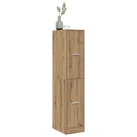 Apothekerskast Artisian Oak 30x41x144,5 cm bewerkt hout 5