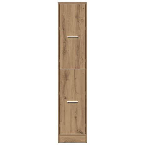 Apothekerskast Artisian Oak 30x41x144,5 cm bewerkt hout 6