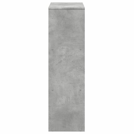 Kamerscherm / boekenkast 3-laags 99x29x99 cm hout betongrijs 7