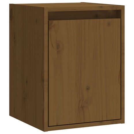 Wandkasten 2 st 30x30x40 cm massief grenenhout honingbruin 4