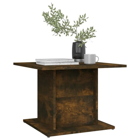 Salontafel 55,5x55,5x40 cm bewerkt hout gerookt eikenkleurig 6