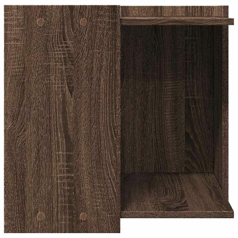 Kattenbakkast 53x53x51 cm bewerkt hout bruin eikenkleurig 6