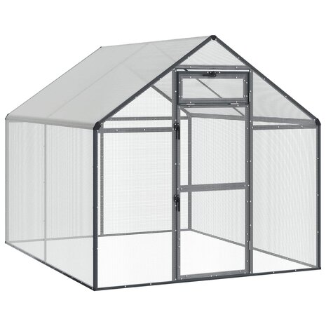Vogelkooi Antracietkleurig 181,5 x 221 x 173,5 cm 2