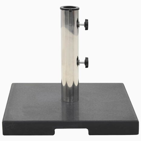 Parasolvoet vierkant 20 kg graniet zwart 2