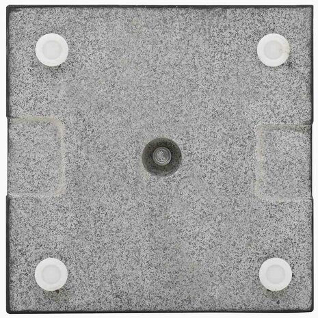 Parasolvoet vierkant 20 kg graniet zwart 4