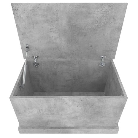 Opbergbox 70x40x38 cm bewerkt hout betongrijs 7