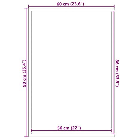 Deurmat Zwart 60 x 90 cm Polypropyleen 7
