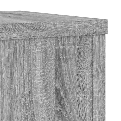 Plantenstandaards 2 st 20x20x30 cm bewerkt hout grijs sonoma 7