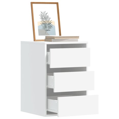 Ladekast 40x41x58 cm bewerkt hout wit 1