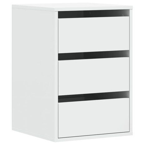 Ladekast 40x41x58 cm bewerkt hout wit 2