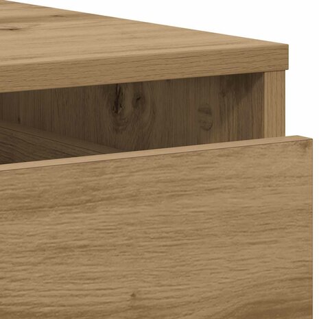Ladekast 40x41x58 cm bewerkt hout artisanaal eikenkleurig 8