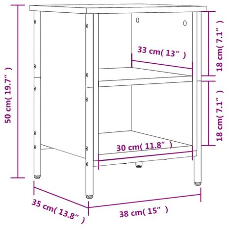 Schoenenkast 38x35x50 cm bewerkt hout zwart 9