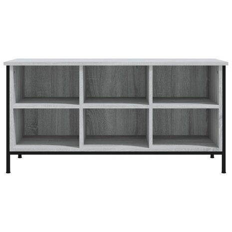 Schoenenkast 100x35x50 cm bewerkt hout grijs sonoma eikenkleur 4