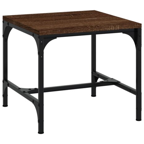 Bijzettafels 2 st 40x40x35 cm bewerkt hout bruineiken 5