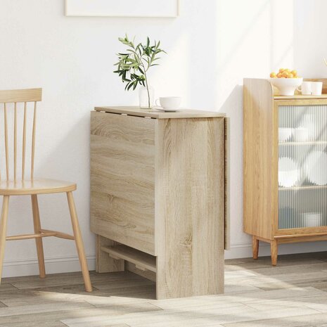 Eettafel 138 x 70 x 73,5 cm Bewerkt hout Sonoma Eiken 4