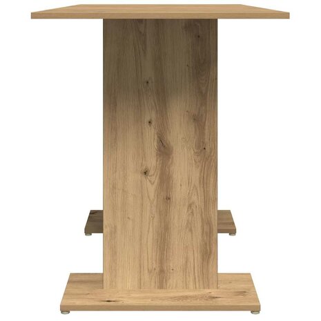 Eettafel 110x60x75 cm bewerkt hout artisanaal eikenkleurig 7