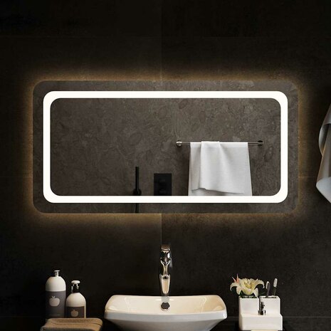 Badkamerspiegel LED 100x50 cm 1