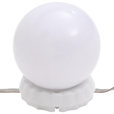 Spiegel met LED-verlichting ovaal 60x30 cm glas 11