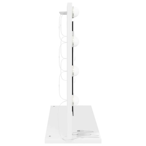 Make-up spiegel Wit 60 x 45 x 18 cm Glas en Hout met Kunststof 5