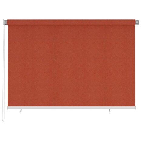 Rolgordijn voor buiten 220x140 cm HDPE terracottakleurig 1