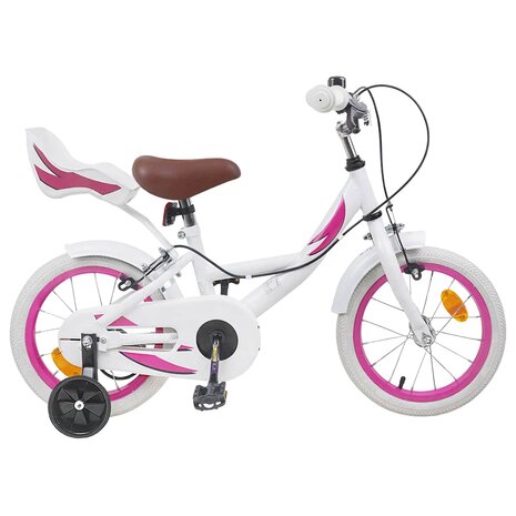 Kinderfiets 14 Inch voor 3-5 jaar oud Wit 1