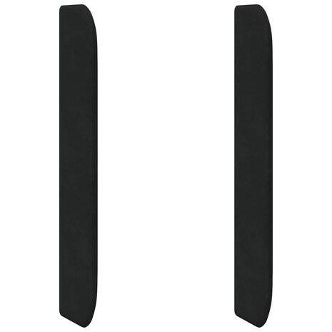Hoofdbord oor Zwart 80 x 16 x 4 cm Fluweel 2