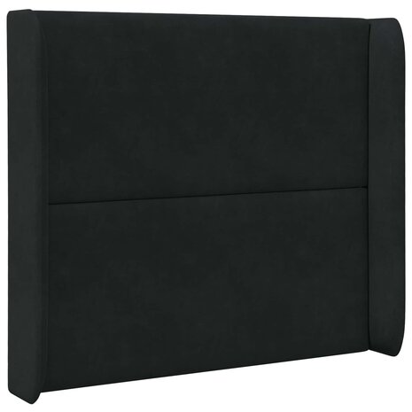Hoofdbord oor Zwart 80 x 16 x 4 cm Fluweel 3