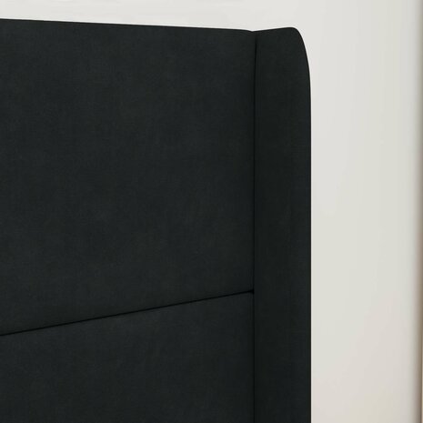Hoofdbord oor Zwart 80 x 16 x 4 cm Fluweel 4