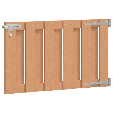 Tuinpoort 100 x 60 cm WPC en Aluminium Bruin 1