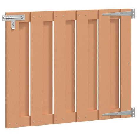 Tuinpoort 100 x 80 cm WPC en Aluminium Bruin 1