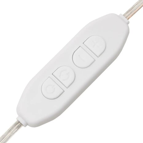 Wandspiegel met LED's rechthoekig 30x60 cm glas 10