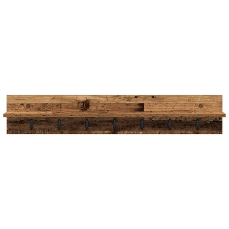Wandgemonteerde kapstok Oudhout 100 x 10,5 x 18 cm Bewerkt hout 5