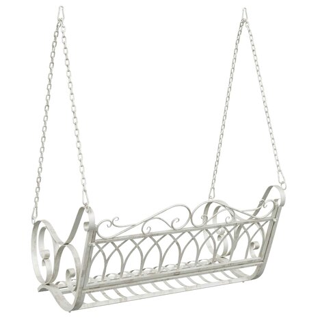 Schommelbank Staal 109 x 75 x 59 cm Antiek wit 5