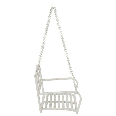 Schommelbank Staal 71,5 x 59 x 55 cm Antiek wit 4
