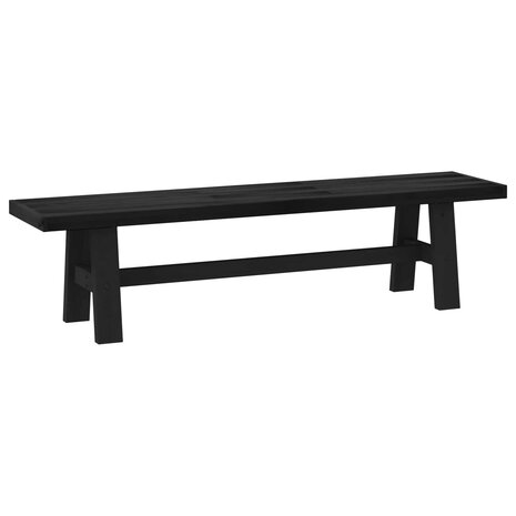 Eetbank NOAIN 180 x 41 x 45 cm Massief grenenhout Zwart 5