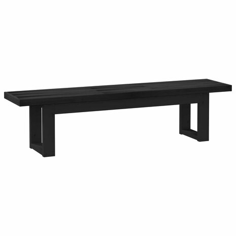 Eetbank NOAIN 180 x 41 x 45 cm Massief grenenhout Zwart 2