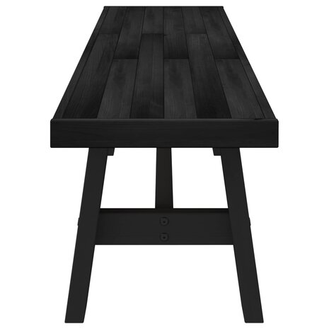 Eetbank NOAIN 160 x 41 x 45 cm Massief grenenhout Zwart 4