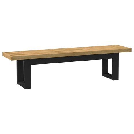 Eetbank NOAIN 160 x 41 x 45 cm Massief grenenhout Naturel 2