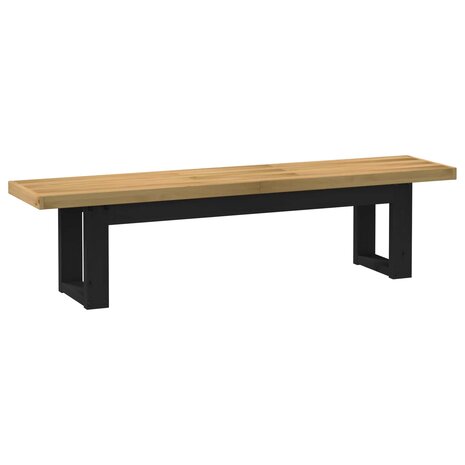 Eetbank NOAIN 160 x 41 x 45 cm Massief grenenhout Naturel 5