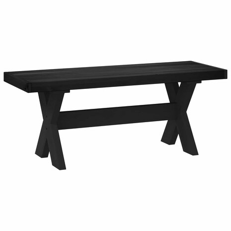Eetbank NOAIN 120 x 41 x 45 cm Massief grenenhout Zwart 5