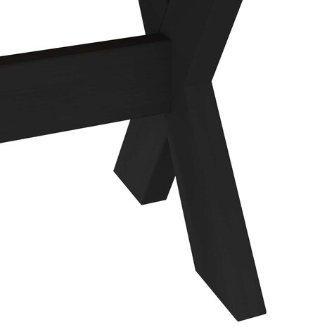 Eetbank NOAIN 120 x 41 x 45 cm Massief grenenhout Zwart 6